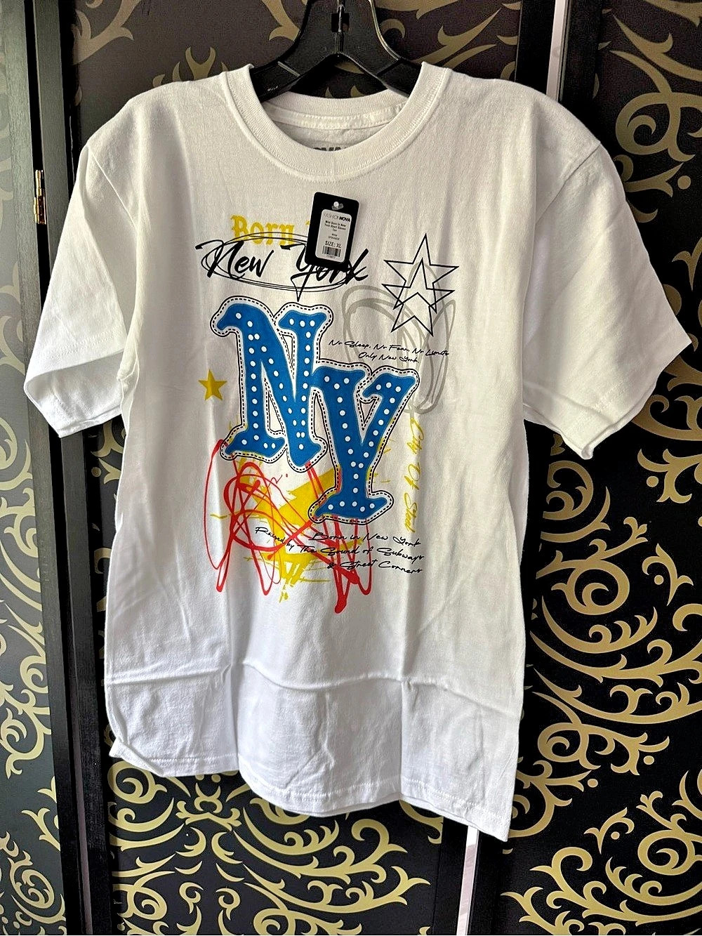 Nova Kids Mini Born In New York Short Sleeve Tee Graphic Short Sleeve Tee Size